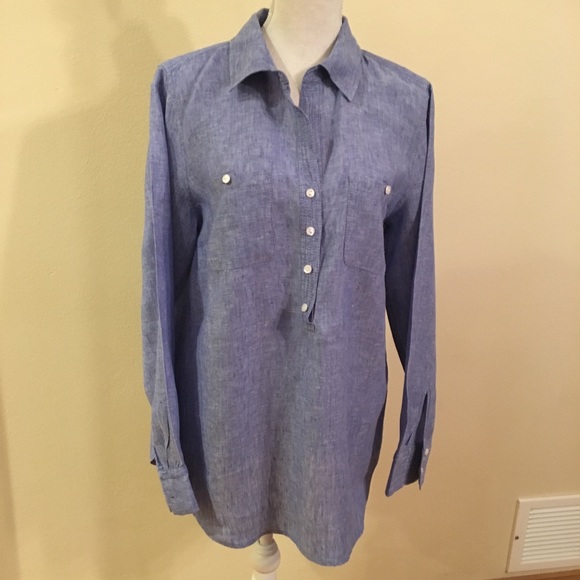 talbots linen tops